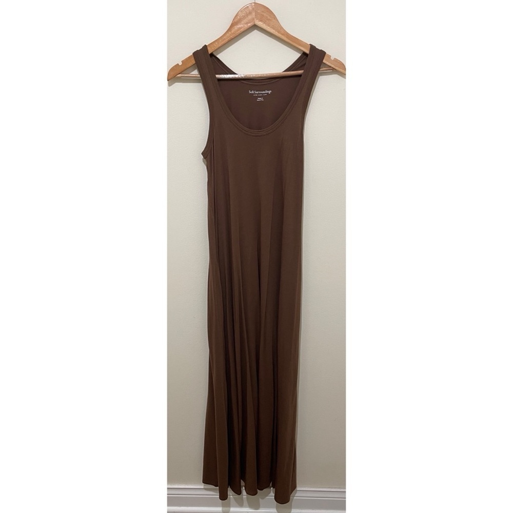 Soft Surroundings Santiago Dress Size Petite Small Brown - Picture 4 of 12